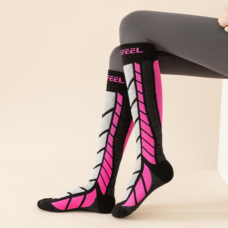 WEZHO Outdoor Thermal Wool Ski Socks