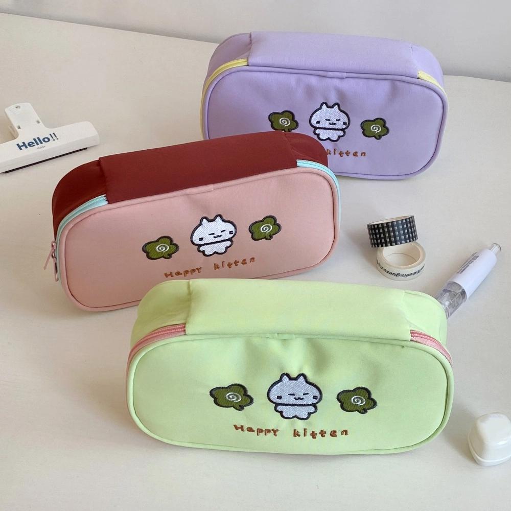 Large Capacity Cartoon Pencil Case Cosmetics Storage Makeup Bag Stationery Storage Bag  Student