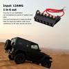 1 in 6 Out Fuseing Block 6 Way Distribution Block Universal Fit Fuseing Box  Automotive