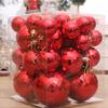 Elegant Christmas Sphere Ornament Christmas Hanging Pendant Assorted Checkered Sphere Baubles for Home Festivities