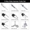 DAYUAN Sliding Hammer Set and Puller Set, 2-Jaw and 3-Jaw Set, 17-Piece Set for Bearings, Gears, Shafts, Sheet Metal Work