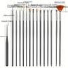 15/45pcs Fine Detail Paint Brush Set - Miniature Paint Brush For Detailing & Art Painting - Acrylic, Watercolor, Oil,Models