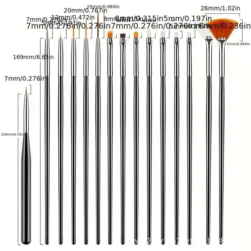 15/45pcs Fine Detail Paint Brush Set - Miniature Paint Brush For Detailing & Art Painting - Acrylic, Watercolor, Oil,Models