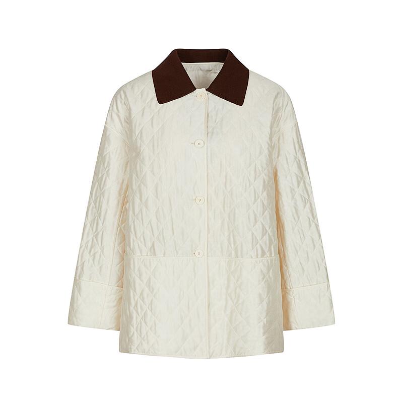 LESS Women's 2025 Autumn Loose Lapel Mid-Length Coat