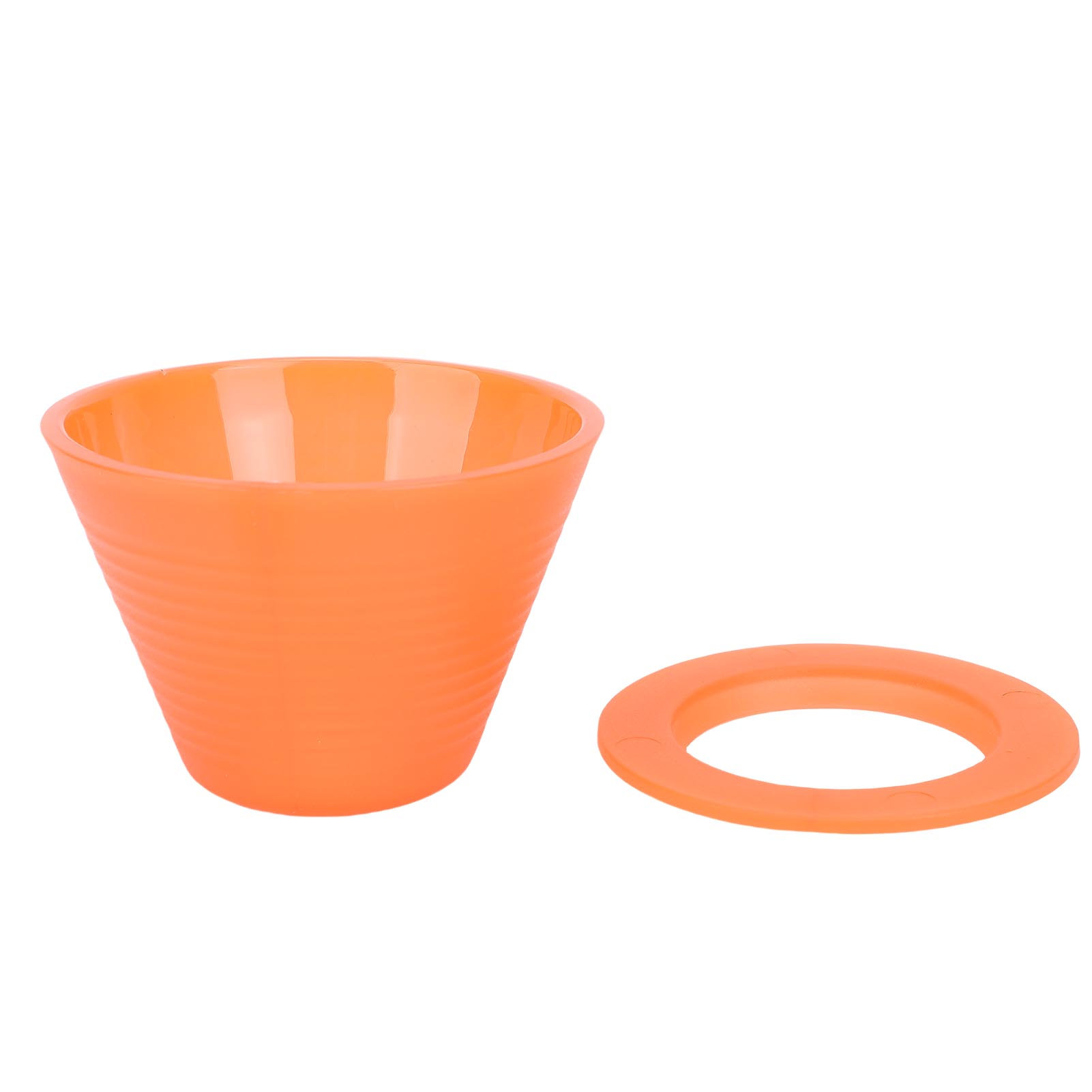 

Pour Over Coffee Dripper Food Grade PP Flat Bottom Coffee Brewing Filter for Home Restaurant оранжевый