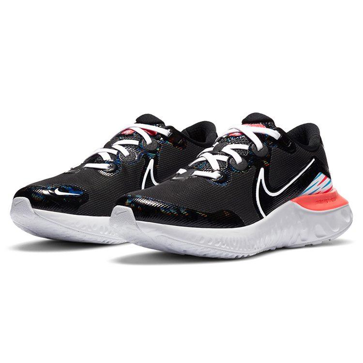 Nike Renew Run Cushioning Slip Resistant Abrasion Resistant Low top Running Shoes Black White Pink Unisex CV8990-023