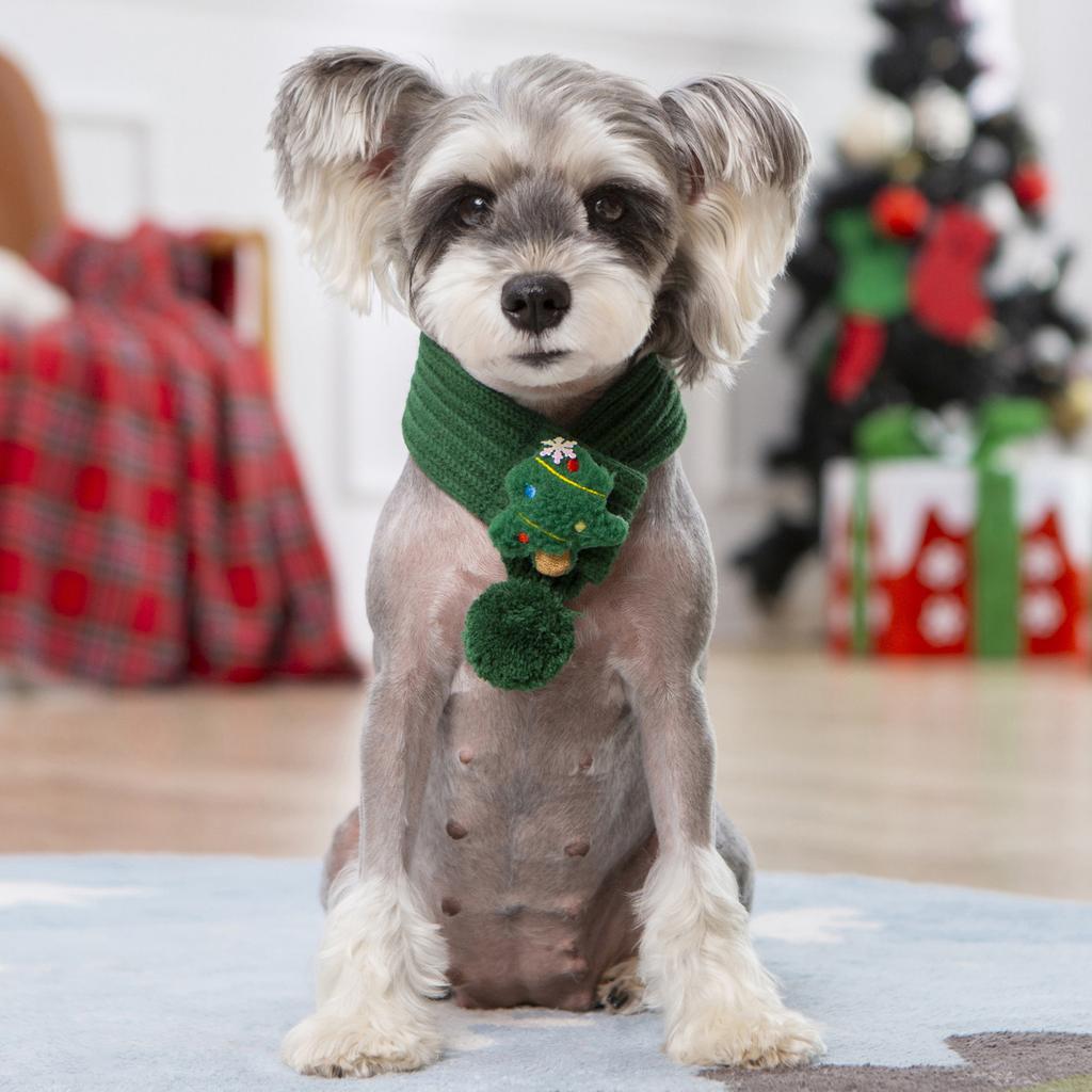 Pet Christmas Scarf Pet Neck Warmer Apparel For Little Pet Dogs Cats