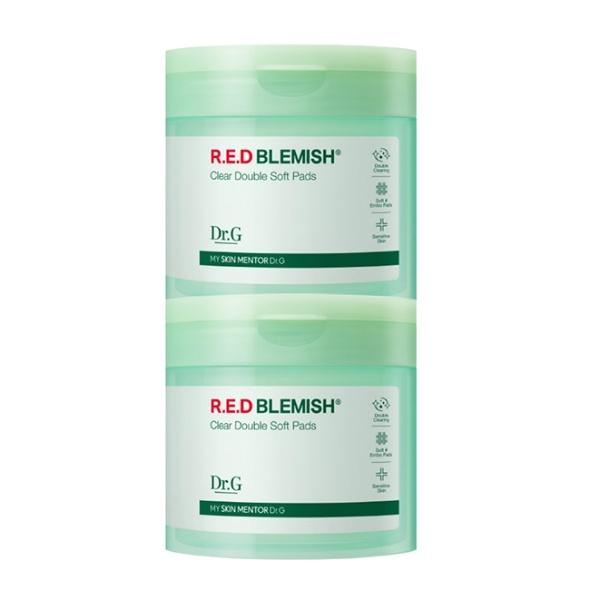 

[1+1] Red Blemish Clear Double Texture Pads 60 Sheets