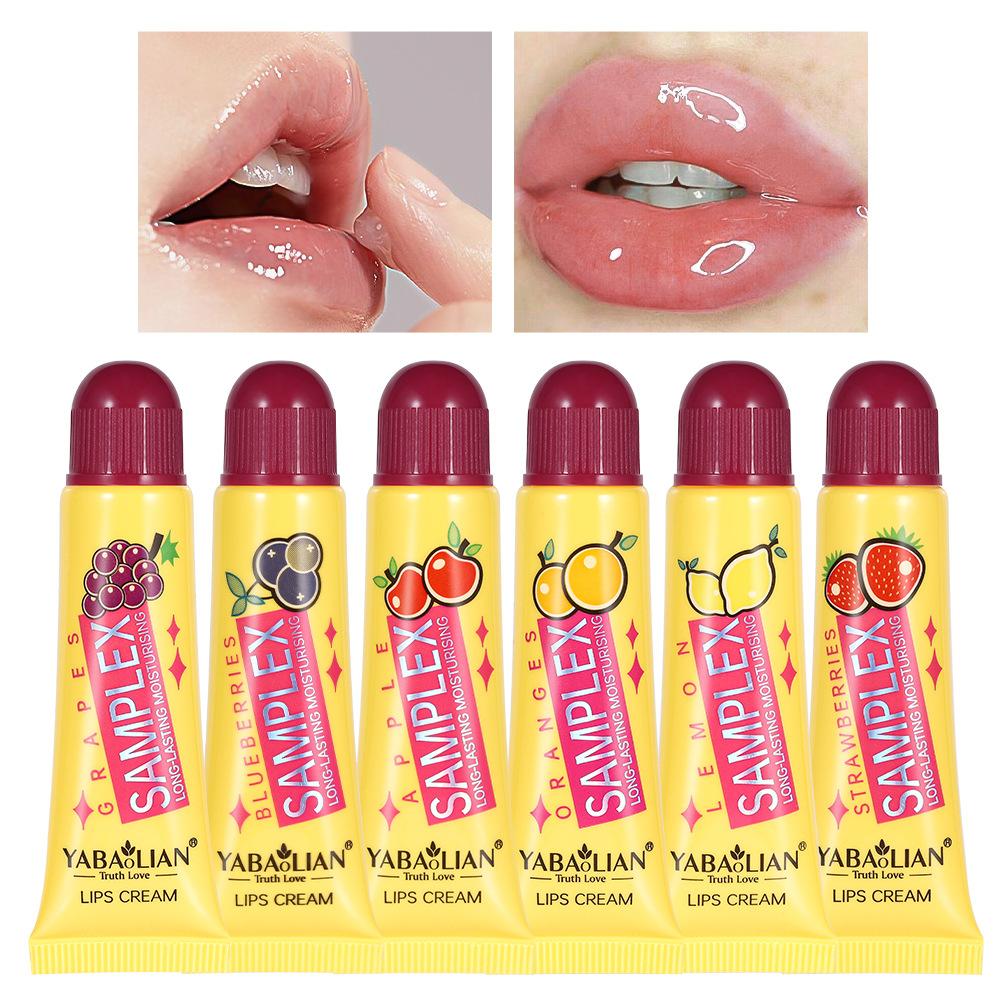 Lippenbalsam Make-up Farbloser Lippenbalsam Feuchtigkeitsspendend Feuchtigkeitsspendend Rissigkeitsvorbeugend Fruchtlippenöl