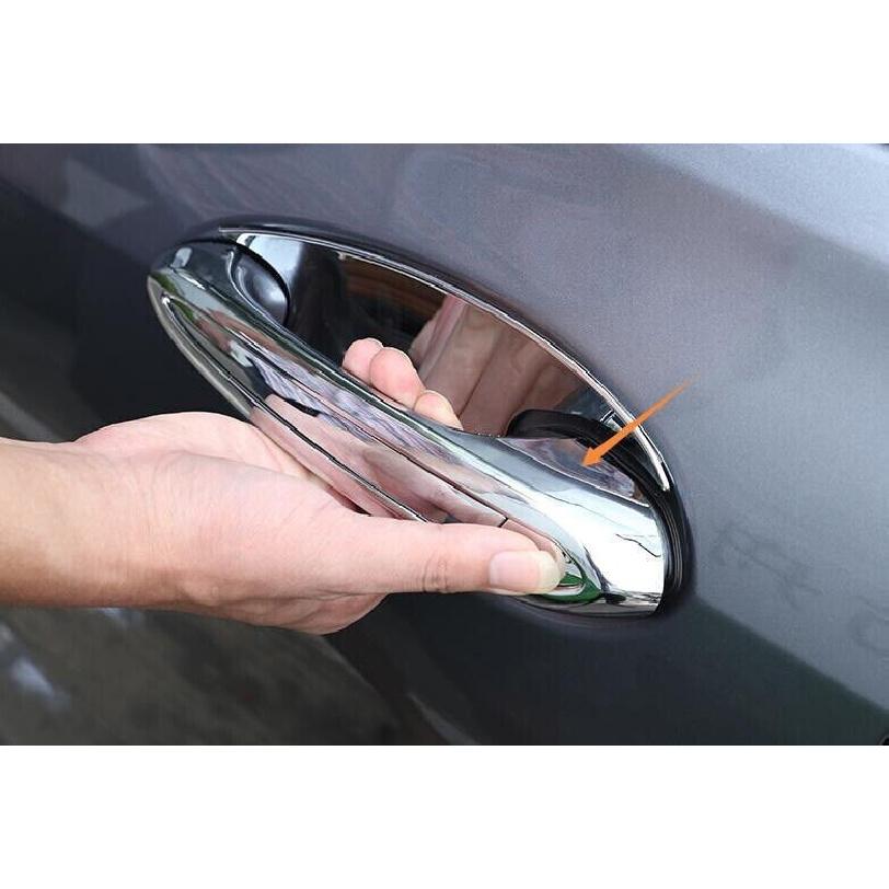 For BMW 5 Series M5 18-23 Chrome Exterior Side Door Handle Cover Trim 4PCS