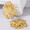 6pcs PVD Real Gold Plated Cherry Strawberry Flower Pendant Stainless Steel Charms For Jewelry Making Bulk Plant Charm Materials