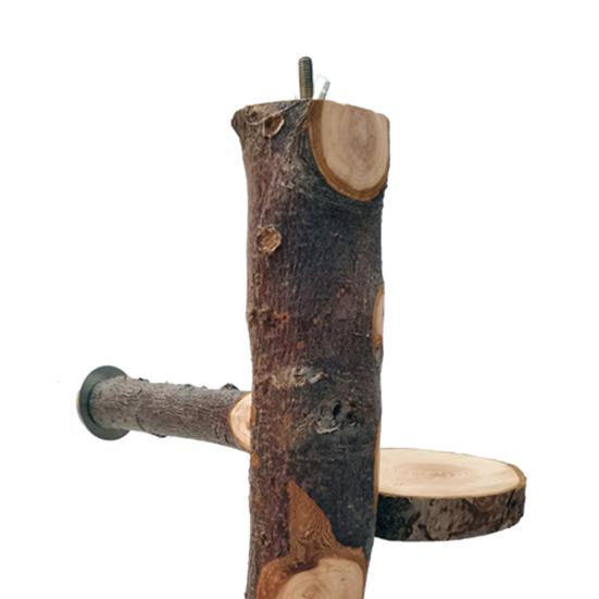 Yousheng Chinchilla Stand Exercise Training Play Ground Natural Wood Small Animal Climbing Platform Pet