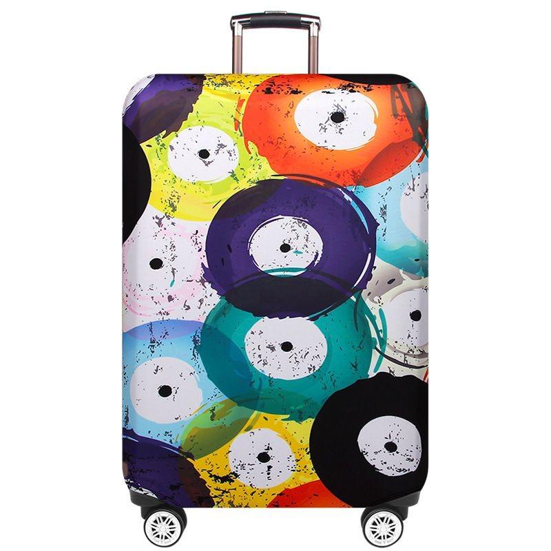 Luggage Case Thin Protective Cover Cartoon Pattern Trolley Travel Leather Box