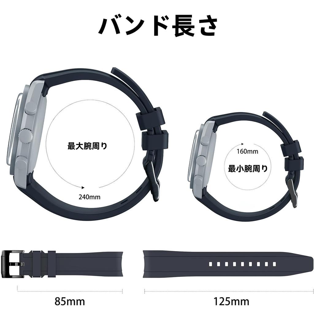 Jumpsunfun 20mm Watch Band for Omega Swatch and Black Silicone Strap with Black Buckle X, Speedmaster, MoonSwatch,