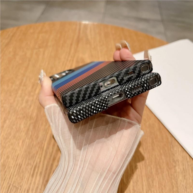 Carbon Fiber Texture Magsafe Magneitc Case For Samsung Galaxy S26 S25 S24 S23 S22 Plus Ultra A55 A56 A15 A16 A17 Thin PC Cover