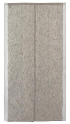 Noren Curtain Made with Sunnyday Featuring a Slub Line 85cm Wide X 170cm and Side Stylish, Long, Scandinavian-inspired Fabric, Pattern, Long, Beige,