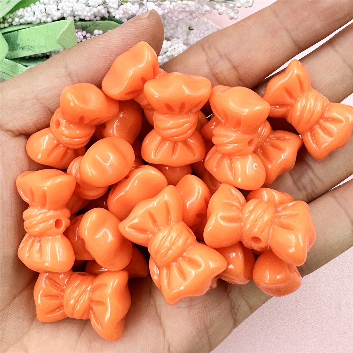 

Материалы для бусин Мода 16*23мм Цепочка для мобильного телефона Изготовление браслета DIY Однотонный бантик Макарон 20шт Ювелирные аксессуары Аксессуары оранжевый