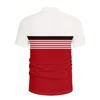 Ropa de Hombre Verano Nuevo Polo de Manga Corta Moda Hombre Rayas Golf Polo Tops