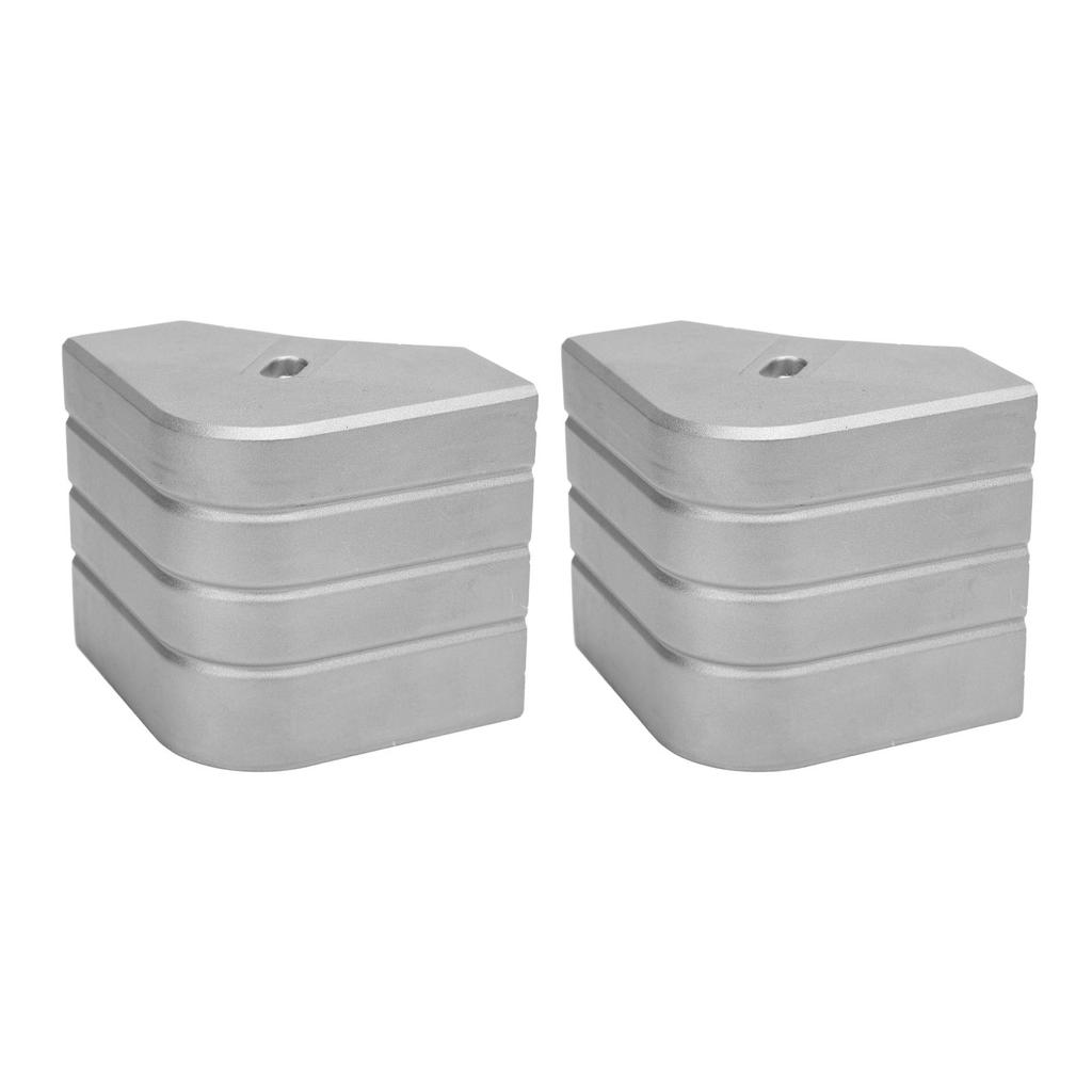 2 Pack Deck Corner Cap Heavy Duty Aluminum Height 3 1 8in To 3 3 16in Top 3 1 8in To 3 3 16in for 90 Deg Rounded Corner