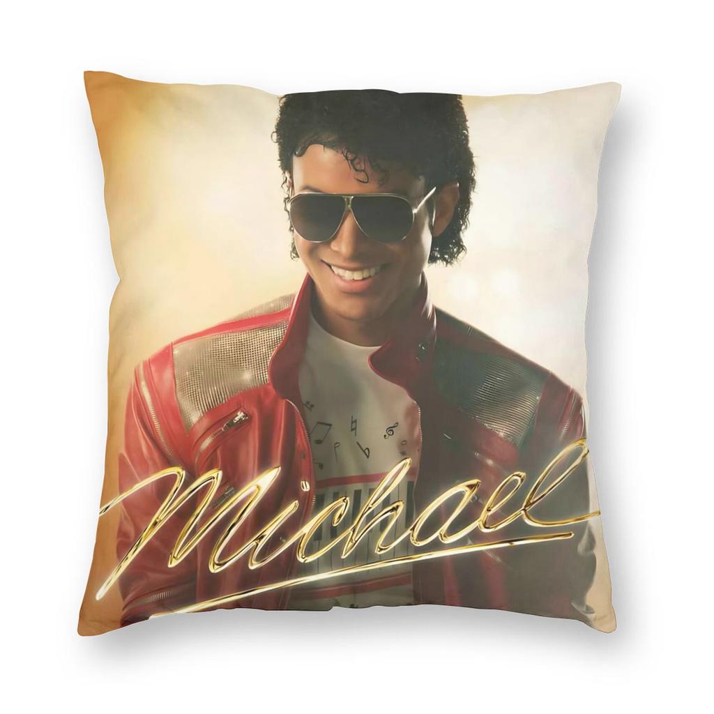 Mj Michael Jackson Pillowcase Printing Polyester Cushion Cover Decorative Pillow Case Cover Seat Square 40X40Cm