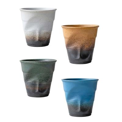 Irregular Coffee Mug 6.7oz Drinking Cup Juice Cup Tea Cup for Dining Room Kitchen Home Living Room Birthday Gift