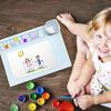 Silicone Craft Mat Large Children Drawing Mat With Detachable Cup 19.6x16.9x0.7in Nonslip Craft Pad For Painting Resin Crafts