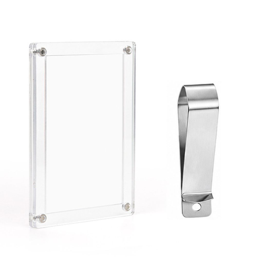 Magnetic Attachment Magnetic Photo Frame Transparent Mini Snapshot Holder Car Sun Visor