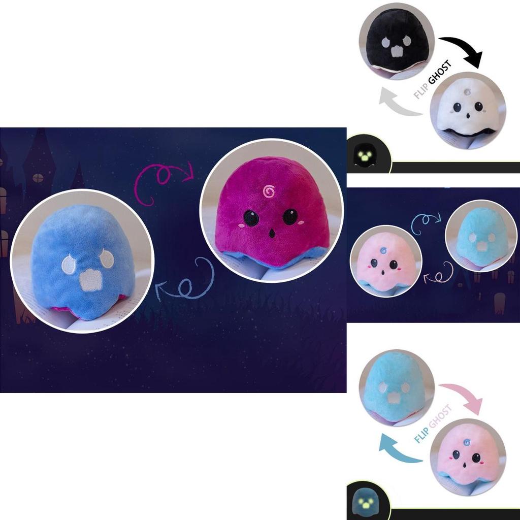 Entzückendes Wendbares Geisterplüschtier Plüschpuppe für Halloween- und Weihnachtsfeiern