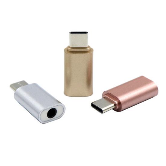 Adapter Portable Plug Type C to Play Mini 3.5mm Headphone Jack Audio Stereo