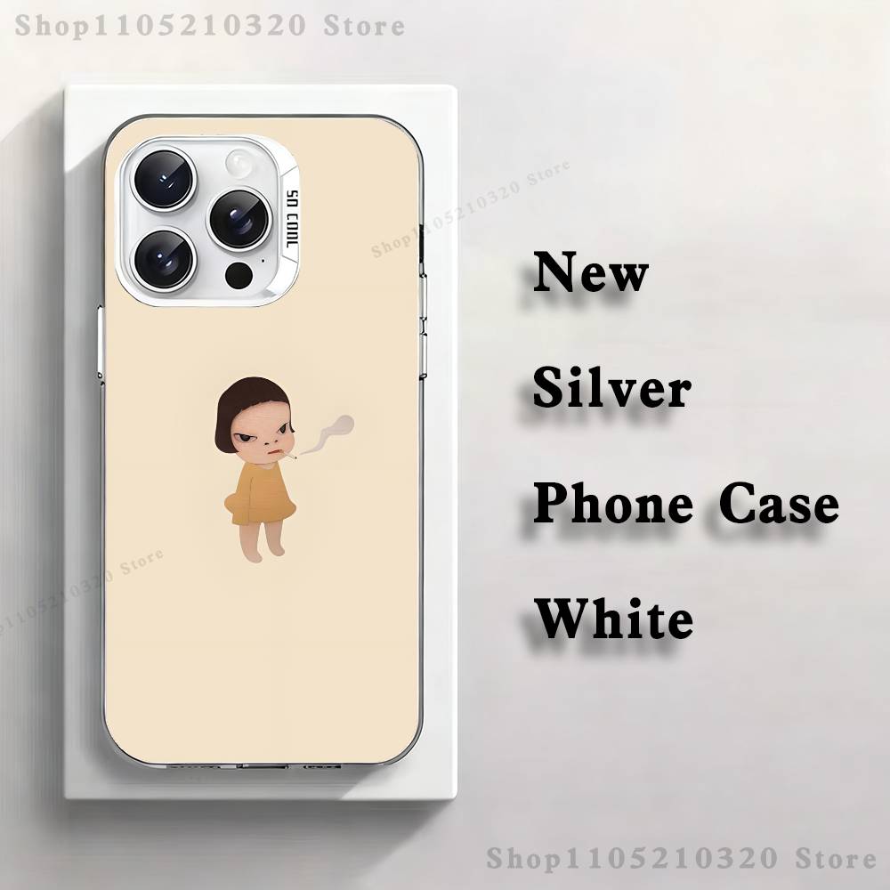 Cute Y-Yoshitomo N-Nara Phone Case For iPhone 17,16,15,14,13,12,11,Pro,XS,Max,Plus,Mini,SE4,E White Matte Shockproof Cover