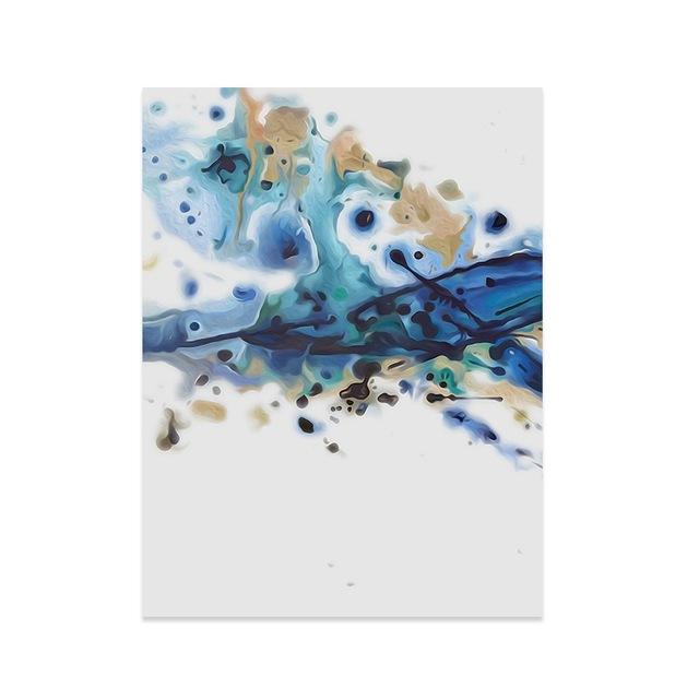 

Картины для интерьера синего золота абстрактное настенное искусство холст картина роскошь для украшения дома принты для гостиной без рамки 21*30cm No Frame