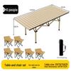 Portable Folding Chair and Table Set for Camping, Fishing, Dining, Street Vendors, Barbecue, and Outdoor Self-Driving Tours.