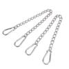2 Pcs Hanging Chair Chain 660lbs Load Capacity Stainless Steel Hammock Chain with 4 Spring Snap Hook for Swing Punching Bag