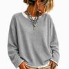 Damen Freizeit gestreift locker geschnitten Langarm Sweatshirt Top