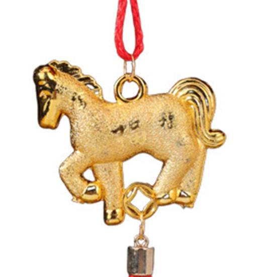 2026 Horse Ornament Chinese New Year Decoration Year of The Horse Zodiac Animal Tassels Charms for Bonsai Car Rearview Mirror