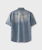 Beulaendideu Western Denim Half Shirt [Light Blue]