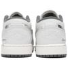 Jordan Air Jordan 1 Low Top Vintage Basketball Shoes Men's White Gray 553558-044(Team24-)