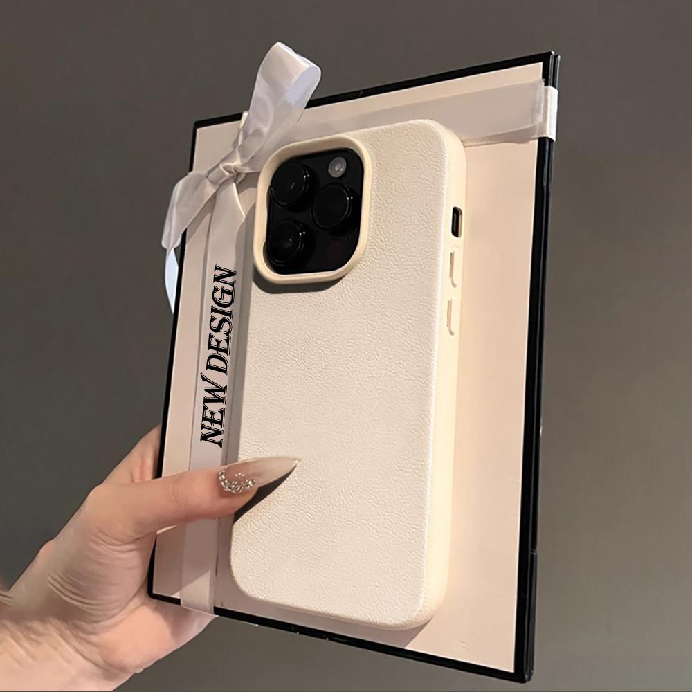 Yes & No Couple Design Case For iPhone 17 Air 16 15 14 13 12 11 Pro Max Plus X Litchi Texture Soft Shockproof Protective Cover