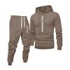 Men's Printed Hooded Sweatshirt And Sweatpants Casual Sports Suit
