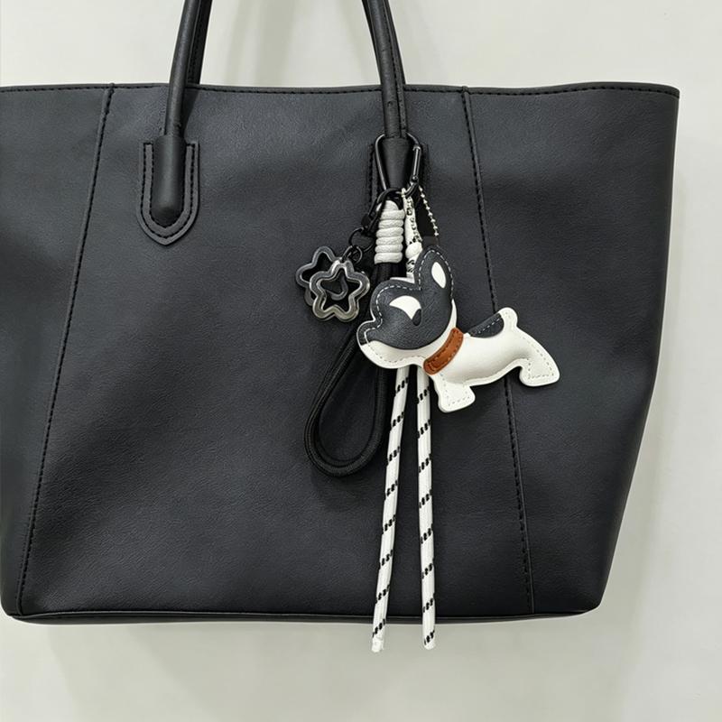 Yogodlns Braided Rope Bag Pendant For Women Bags Nylon Woven Charm Pendant Retro Bulldog Pendant Bag Accessories