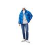 Levis FW22 Zipper Printed Long Sleeve Down Jacket Men Jackets Blue A5163-0001