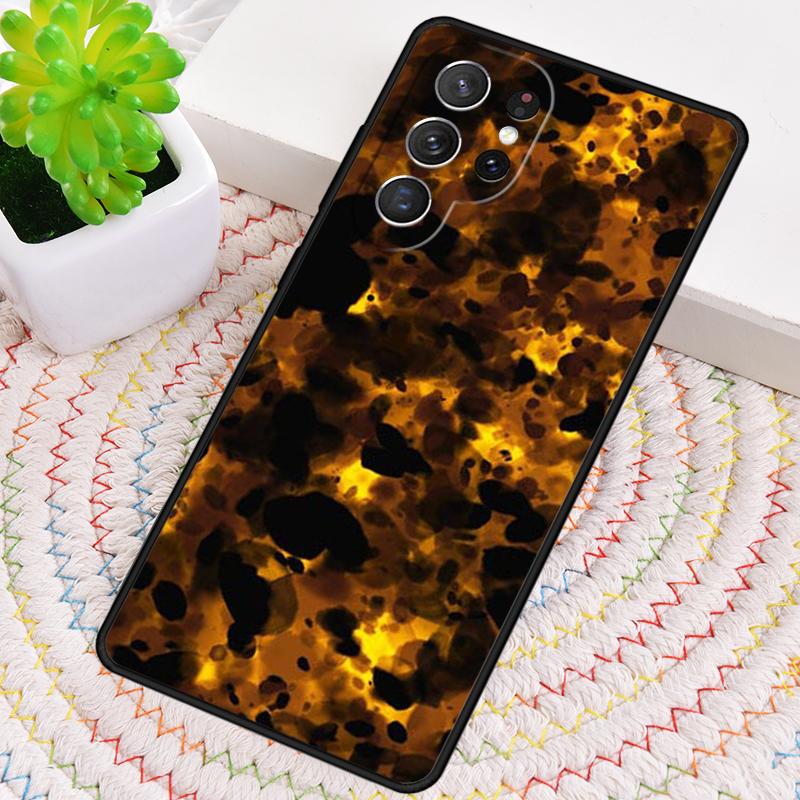 Tortoise Shell Pattern TPU Phone Case For Samsung Galaxy note 10 pro S26 S25 S24 S23 S22 Ultra Plus S21 FE S20 Shockproof Cover