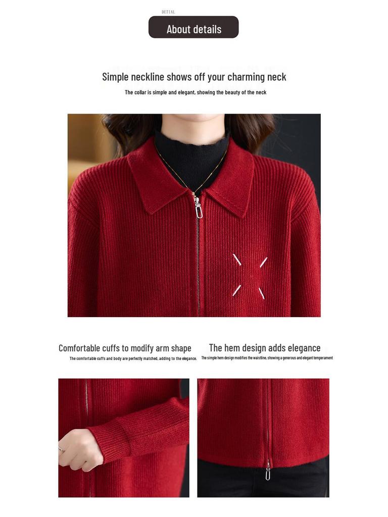Women's Slimming Knitted Cardigan - Spring/Autumn 2025 New Style