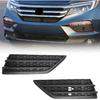BXZ Front Bumper Ert Fog Light Lamp Cover Outer Grille Pair for 2016 2017 2018 Honda Pilot LX EX EX-L