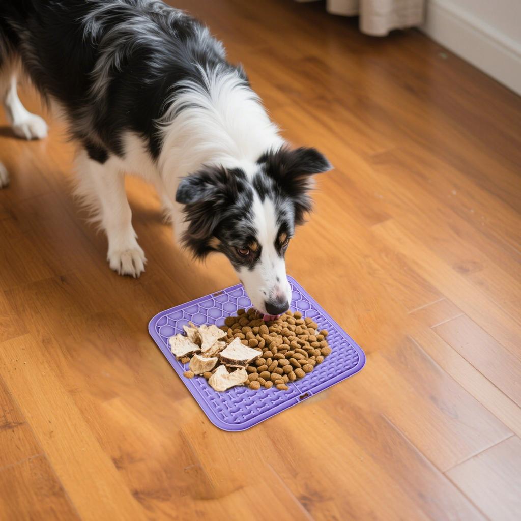 Kaygı Giderici Vantuzlu Köpek Yalama Pedleri, Tereyağlı Köpek Yalama Pedleri, Köpek ve Kedi Bakımı, Banyo ve Eğitim İçin Yavaş Mama Yemi Dağıtıcısı