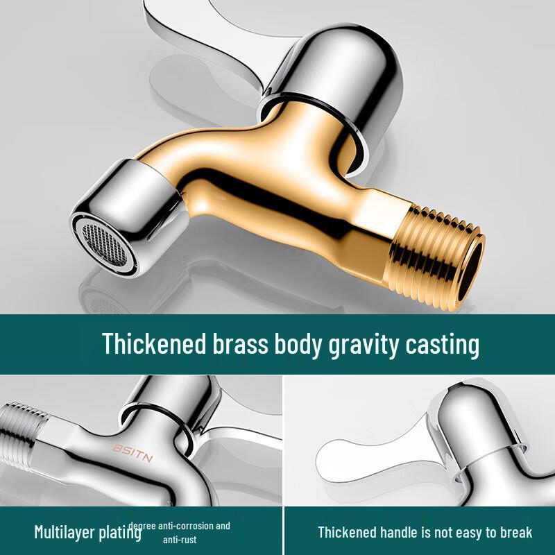 Brass Single Cold Mop Sink Faucet