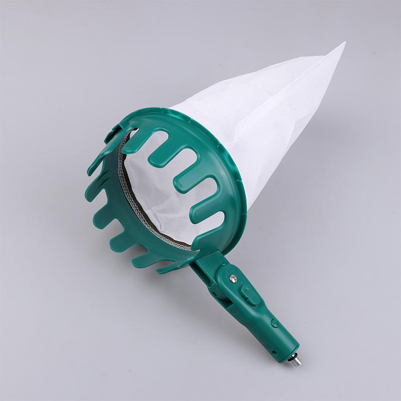 

Головка для сбора фруктов в саду, Сад, Яблоки, Груши, Апельсины, Инструмент для сбора фруктов с высоких деревьев, Мешочек для сбора фруктов, Съемный, Коллектор фруктов для фермы темно-зеленого