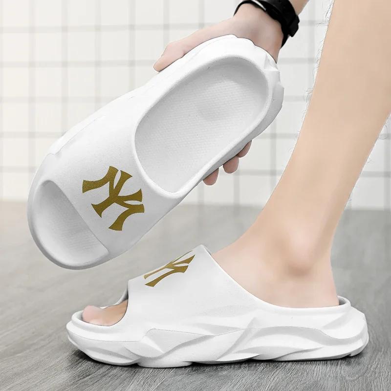 Unisex Sommer Hausschuhe Luxus Plateau Indoor Haus EVA Schuhe Für Zuhause Männer Frauen Bequem Weich Strand Spaziergang Outdoor Hausschuhe