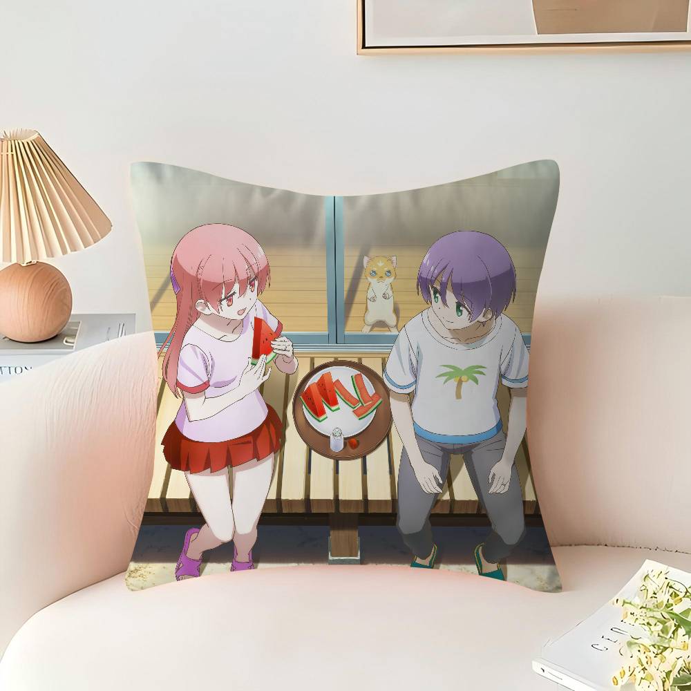 Anime T-TONIKAWA Over The Moon For You Ahornblatt-Design Kissenbezug Happy Autumn Harvest Deko Feiertagsdeko Kissenbezug