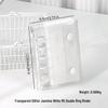 M5 Transparent Double Buckle Binder with Pocket - A6/A7/A8 Planner, Portable Detachable Notebook